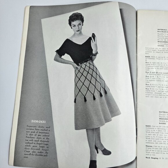 Hand Knit Fashions Bear Brand Sweaters Cardigans Dresses Suits Pattern Book Vol - Picture 7 of 16